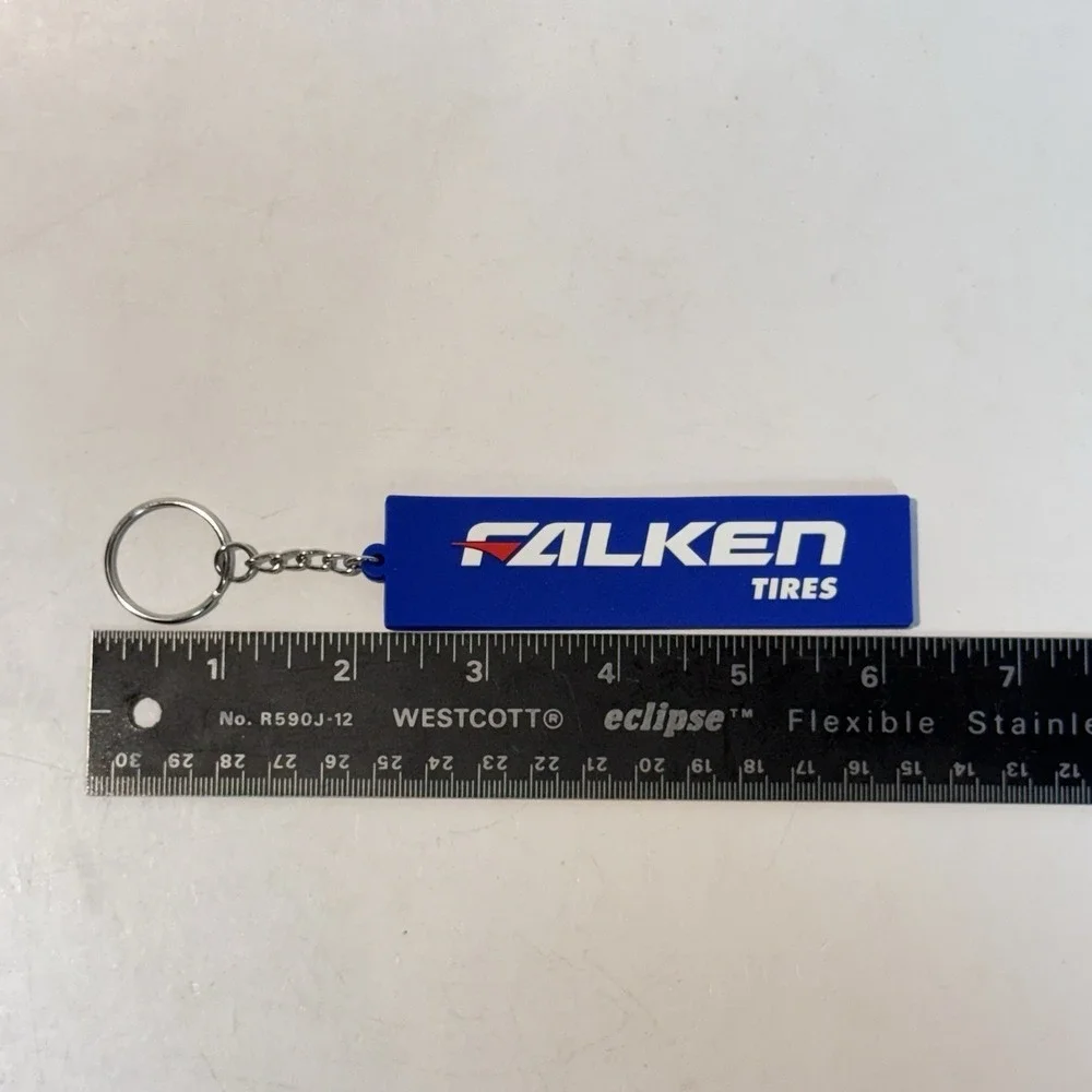NEW Falken Tires Advertising Keychain Lot of 3 Carabiners & 3 Rubber
